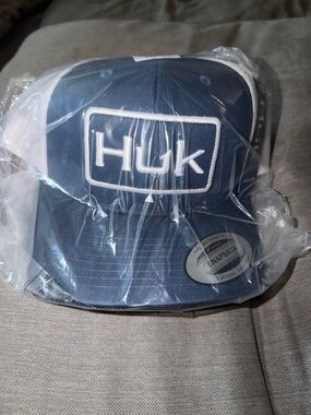 Huk Navy and White Trucker Patch Cap